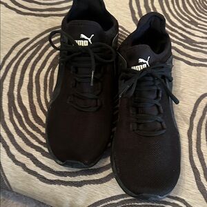 Puma Jet Black Athletic Shoes